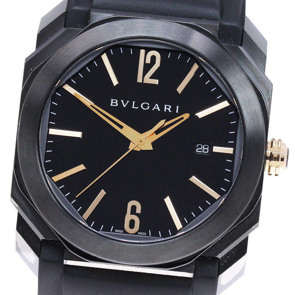 BVLGARI Octo BGO41S Date Black Dial Automatic Men's Watch_827972