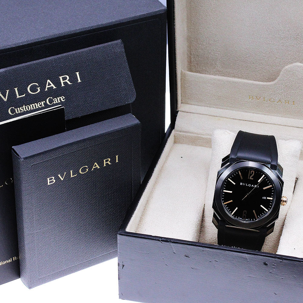 BVLGARI Octo BGO41S Date Black Dial Automatic Men's Watch_827972