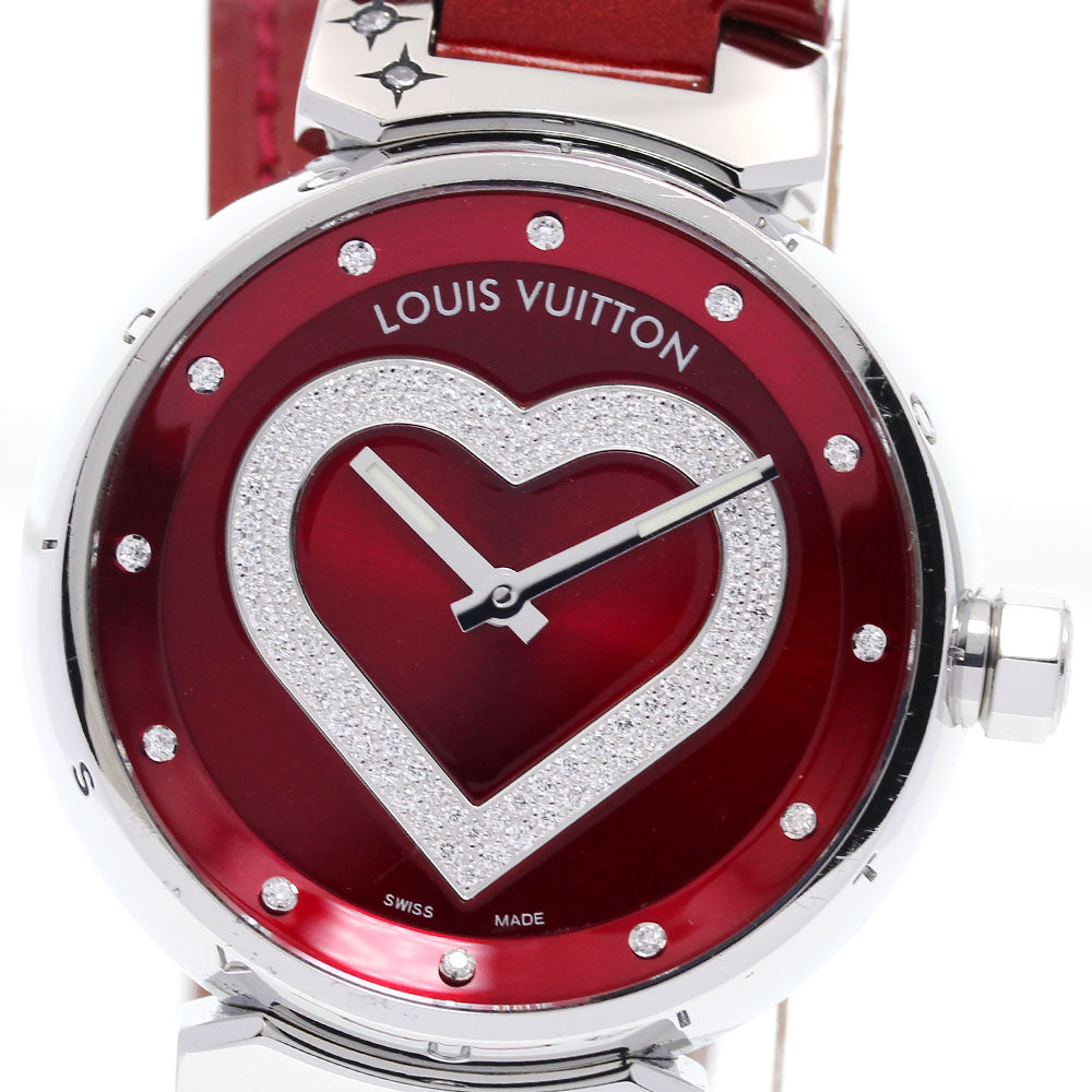 LOUIS VUITTON Tambour Heart Pomme d'Amour Q1314 diamond Quartz Ladies_827975