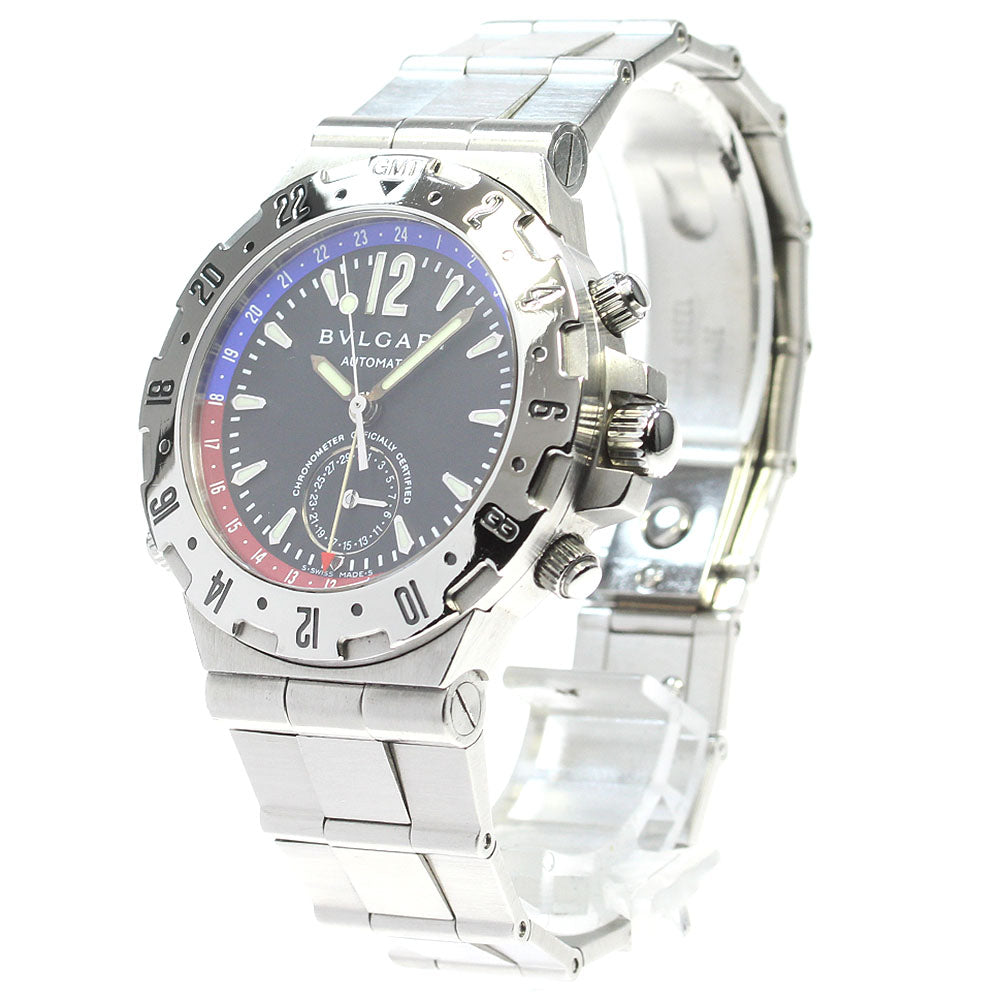 BVLGARI Diagono GMT40S GMT date black Dial Automatic Men's Watch_827997