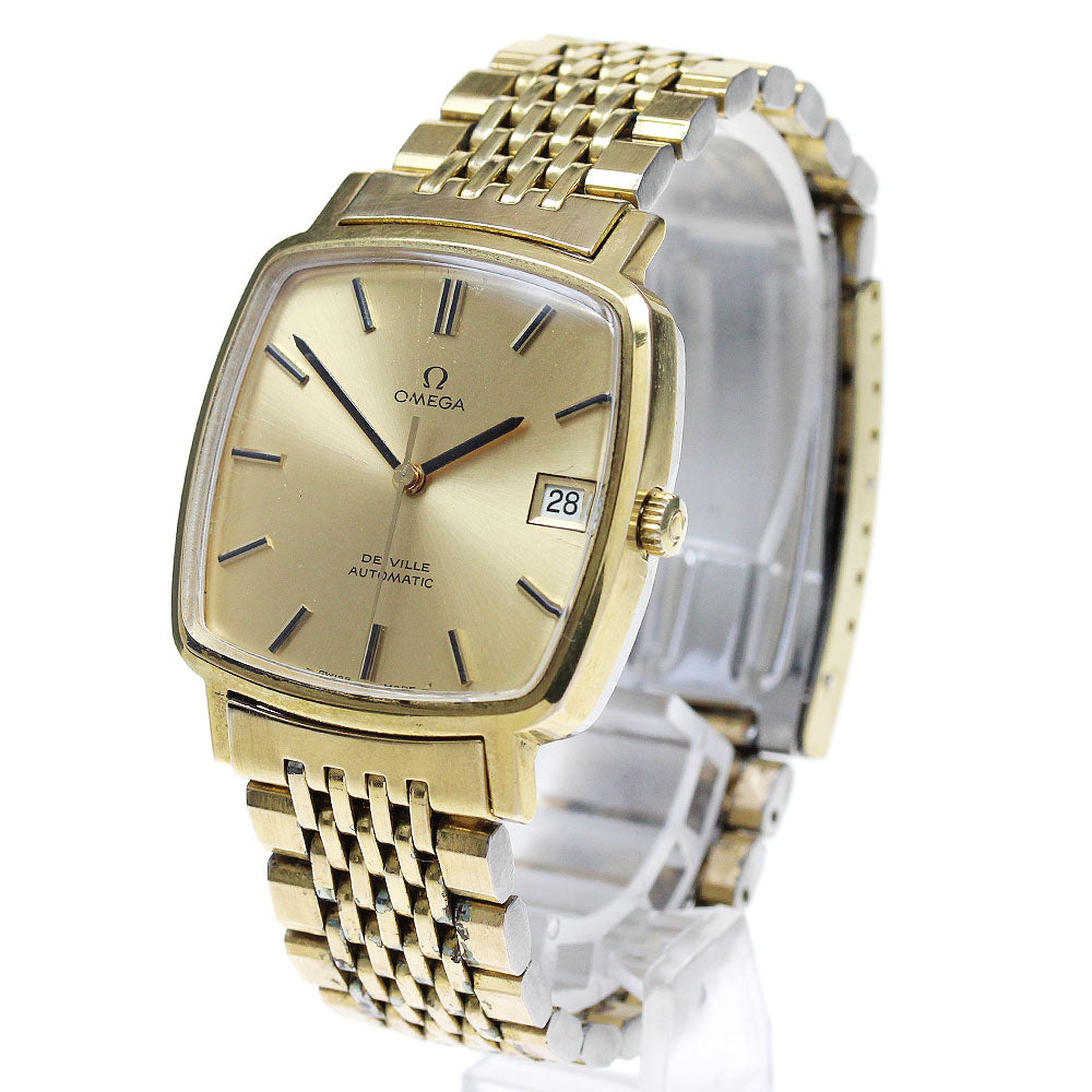 OMEGA De Ville 162.0080 Square Cal.1010 Gold Dial Automatic Men's Watch_828048