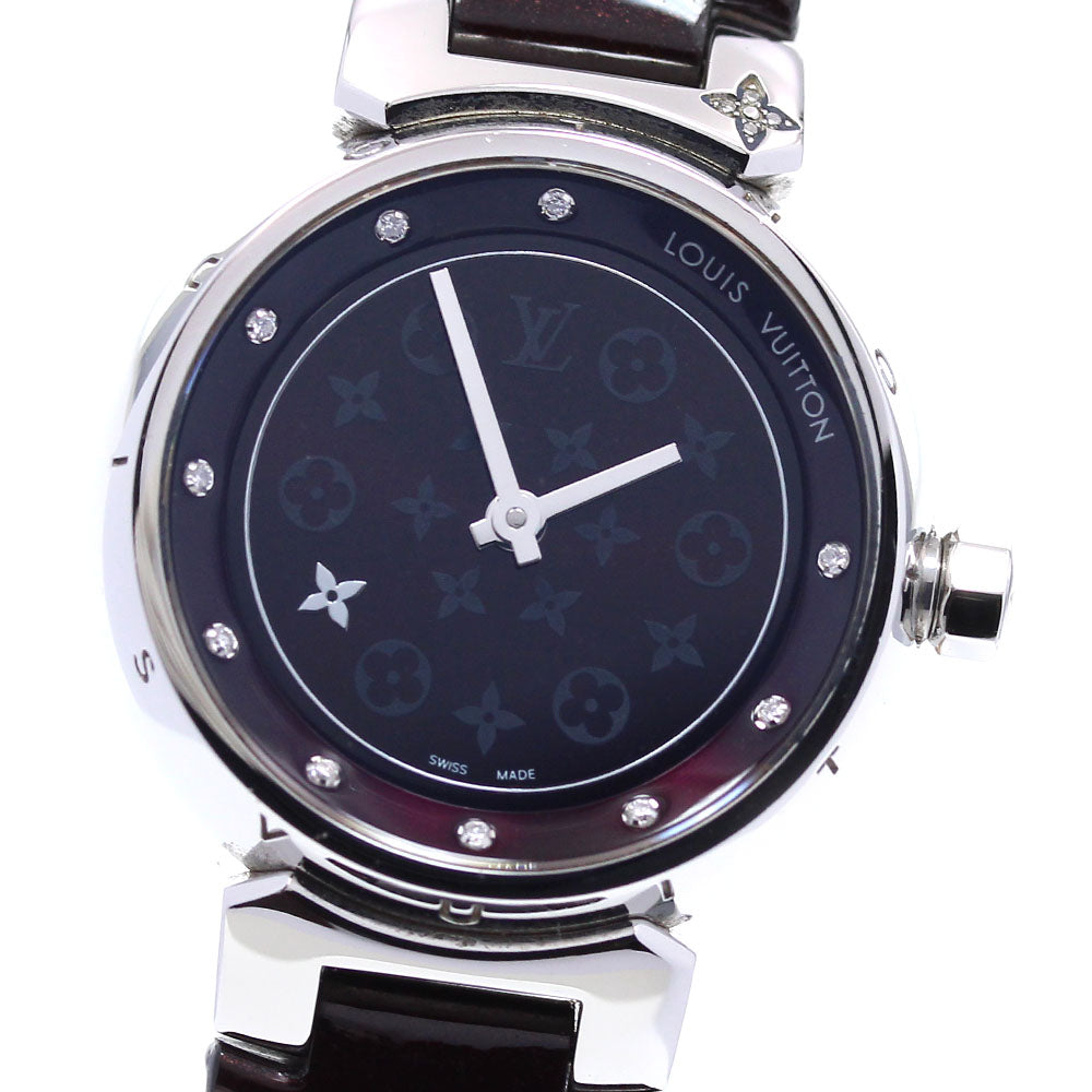 LOUIS VUITTON Tambour Q12M3 Bordeaux Dial Quartz Ladies Watch_828063