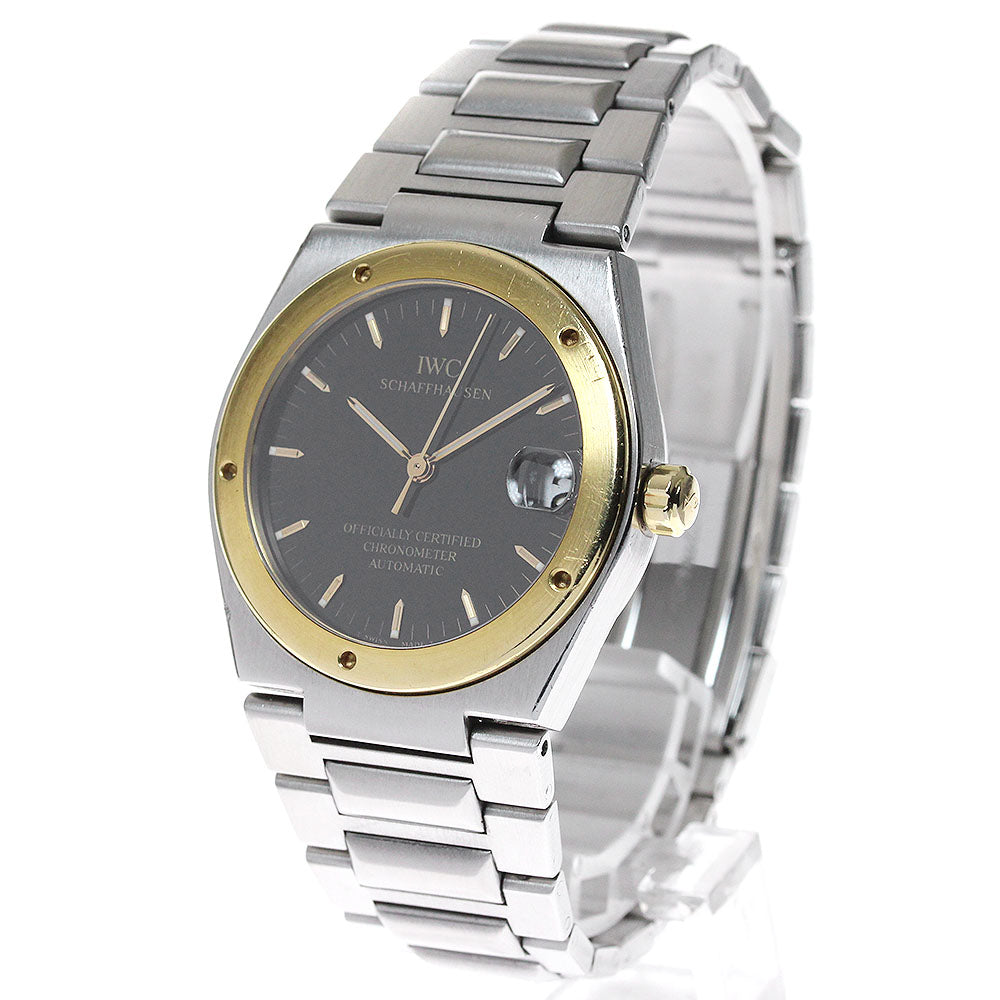 IWC SCHAFFHAUSEN In junior IW352104 YG bezel black Dial Automatic Men's_828162