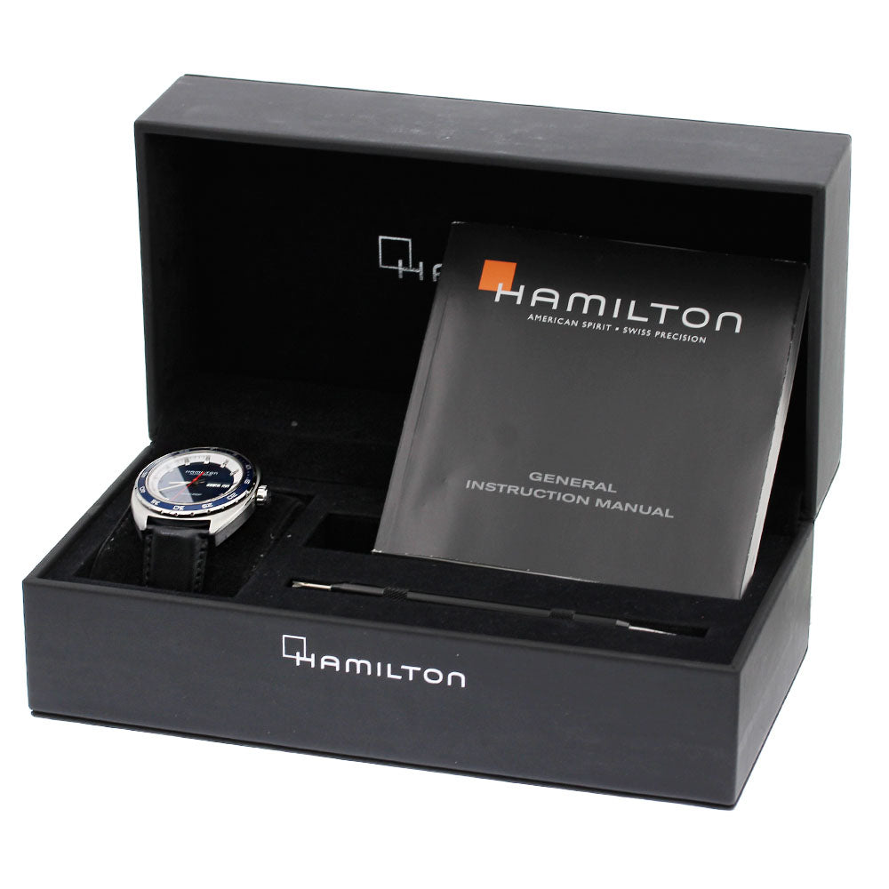 HAMILTON Pan Euro H354050 Day date blue Dial Automatic Men's Watch_828219