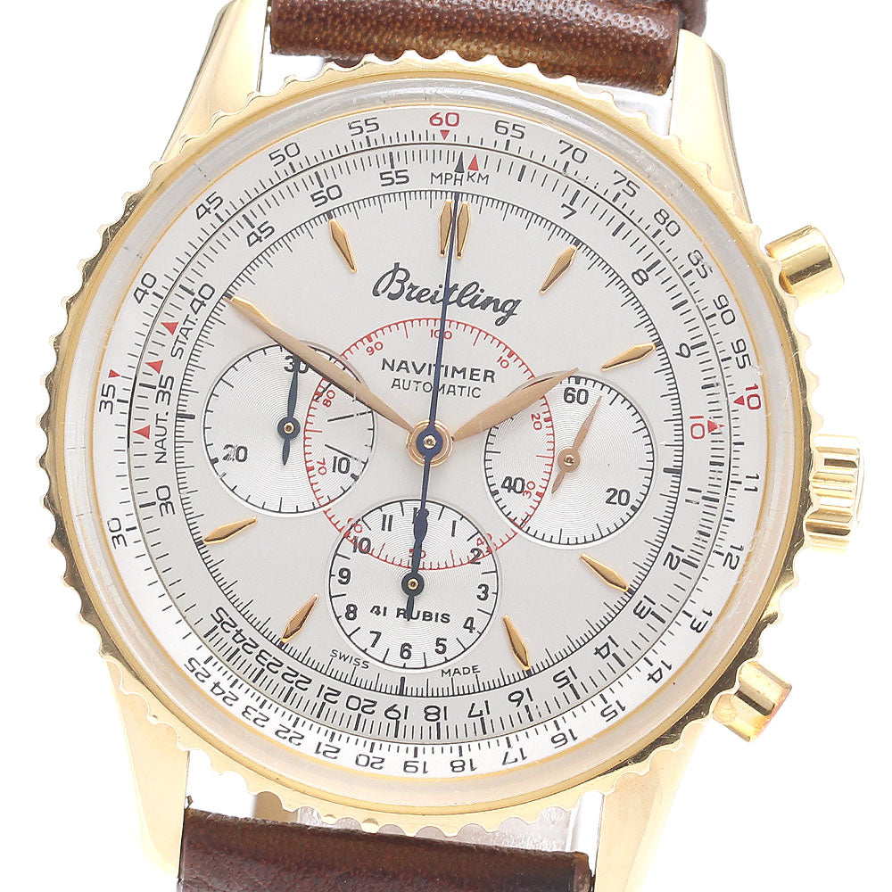 BREITLING Navitimer Montbrillant H30030.1 K18YG chronograph AT Men's_828229