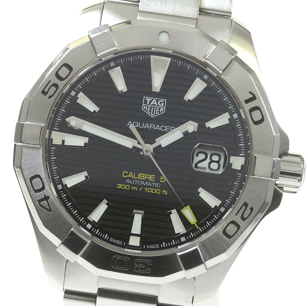 TAG HEUER Aqua Racer Caliber 5 WAY2010-0 Date black Dial Automatic Men's Watch_828230