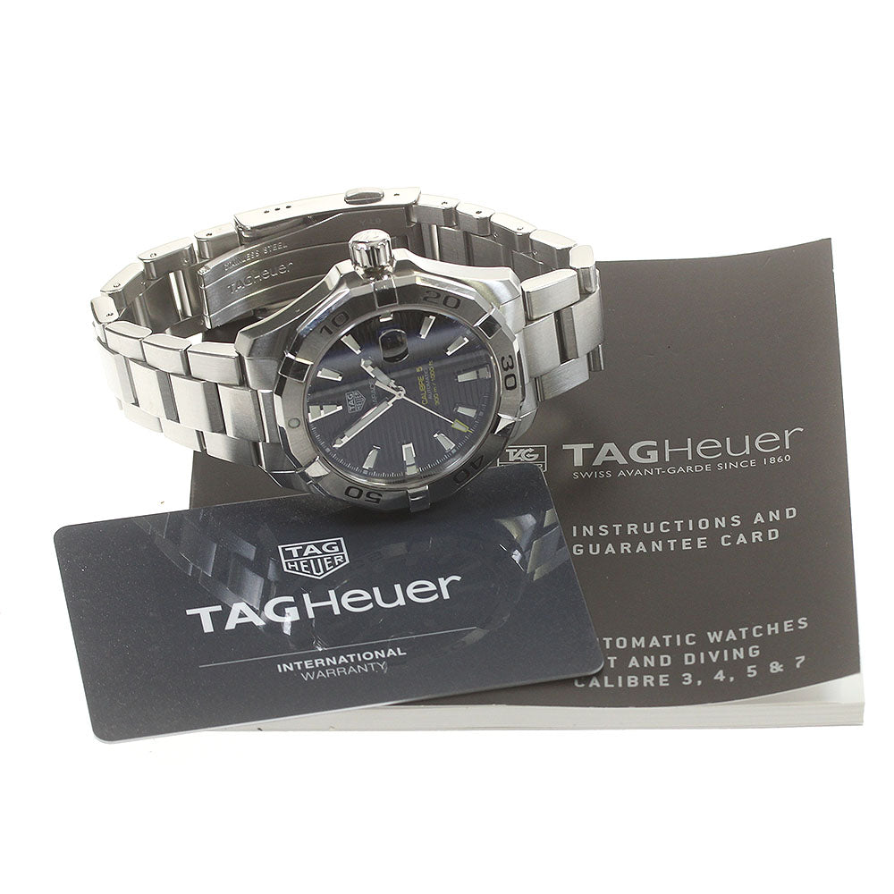 TAG HEUER Aqua Racer Caliber 5 WAY2010-0 Date black Dial Automatic Men's Watch_828230