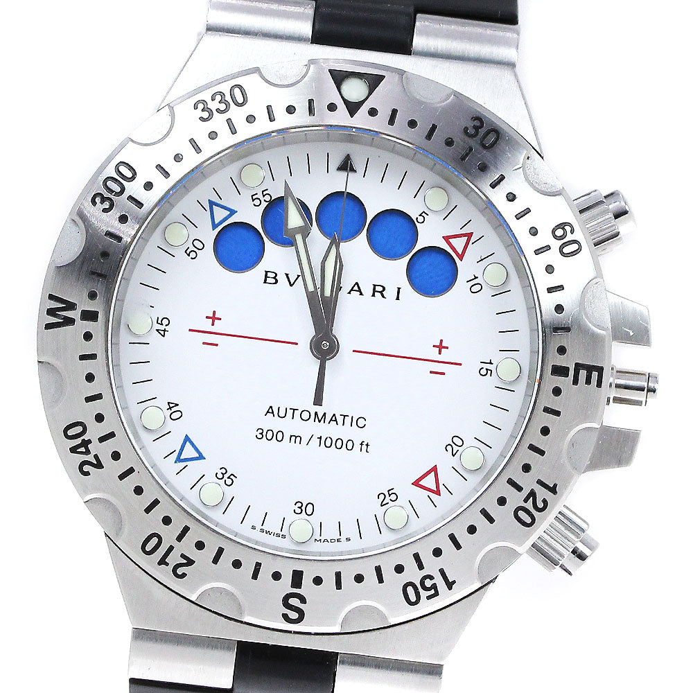 BVLGARI Diagono Scubapro Regatta SD40SRE Chronograph white Dial Automatic Men's Watch_828246