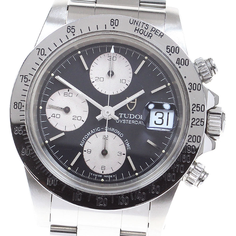 TUDOR Oyster Date Chronotime 79180 cal.7750 Black / Silver Dial AT Men's_828260