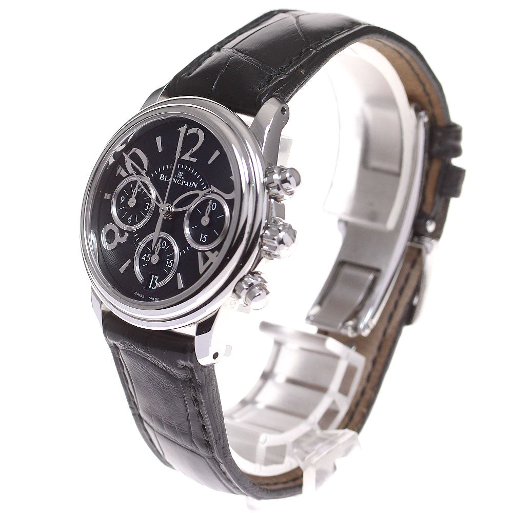 Blancpain Flyback 3485F-1130-97B Chronograph Camellia black Dial Automatic Ladies Watch_828280