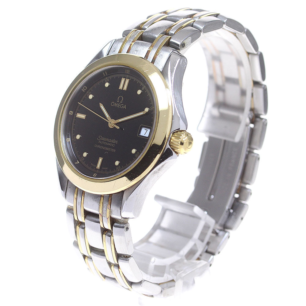 OMEGA Seamaster120 2301.50 YG bezel black Dial Automatic Men's Watch_828283