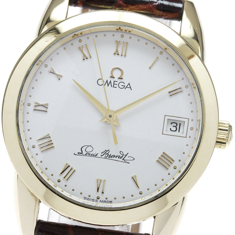 OMEGA Louis blanc 5311 K18YG date Silver Dial Automatic Men's Watch_828314