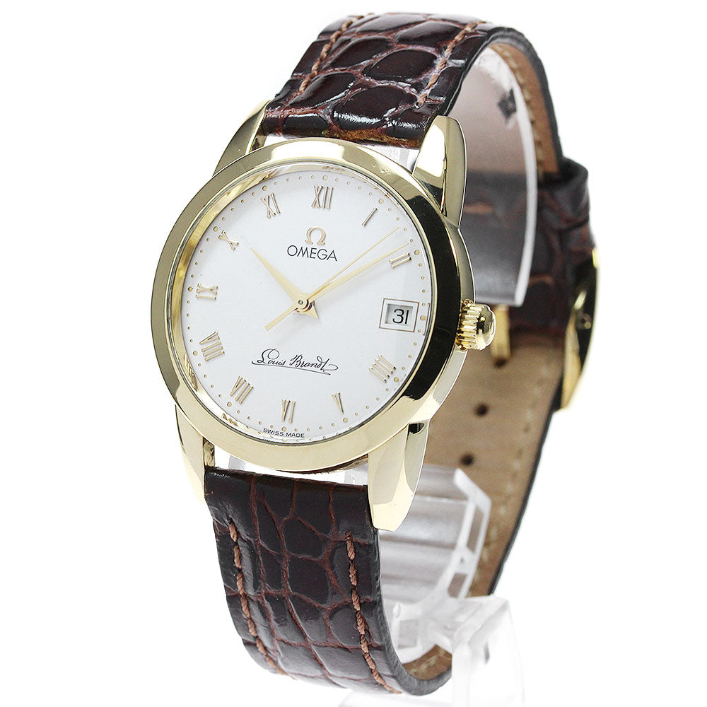 OMEGA Louis blanc 5311 K18YG date Silver Dial Automatic Men's Watch_828314