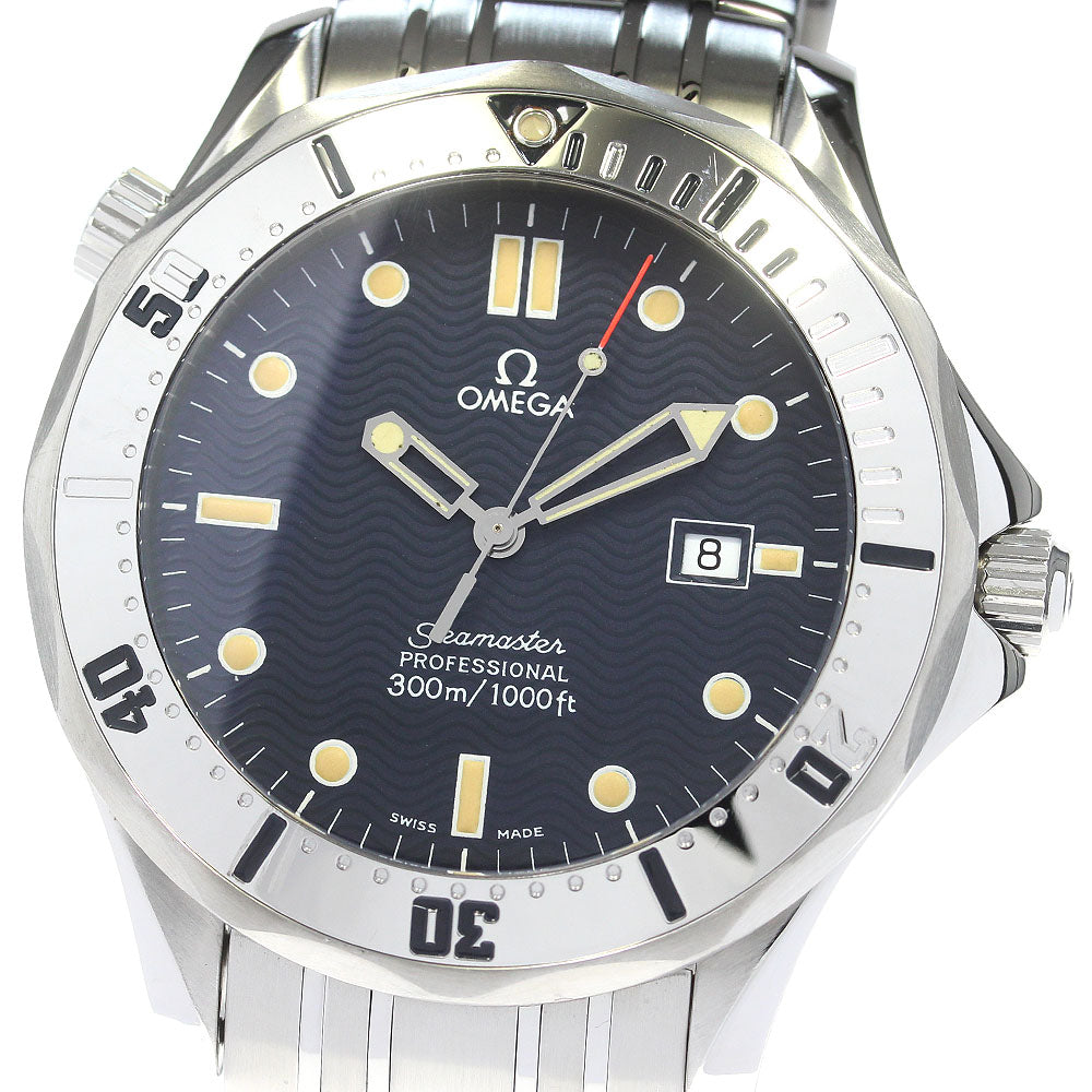 OMEGA Seamaster300 Professional 2542.80 Date Navy Dial Quartz Men's Watch_828358