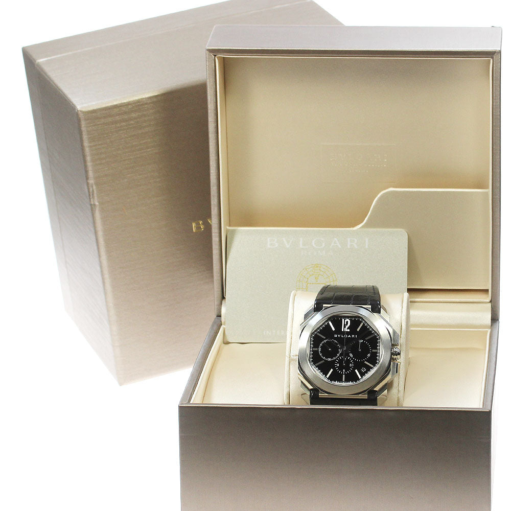 BVLGARI Octo Veroccesimo BG041SCH Chronograph Date black Dial Automatic Men's Watch_828454