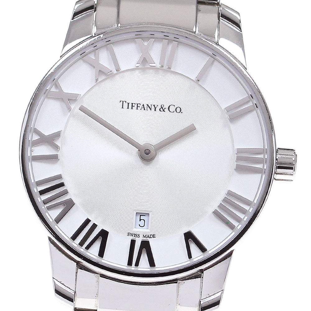 TIFFANY&Co. Atlas 2 hand 34875995 Date Silver Dial Quartz Ladies Watch_828478