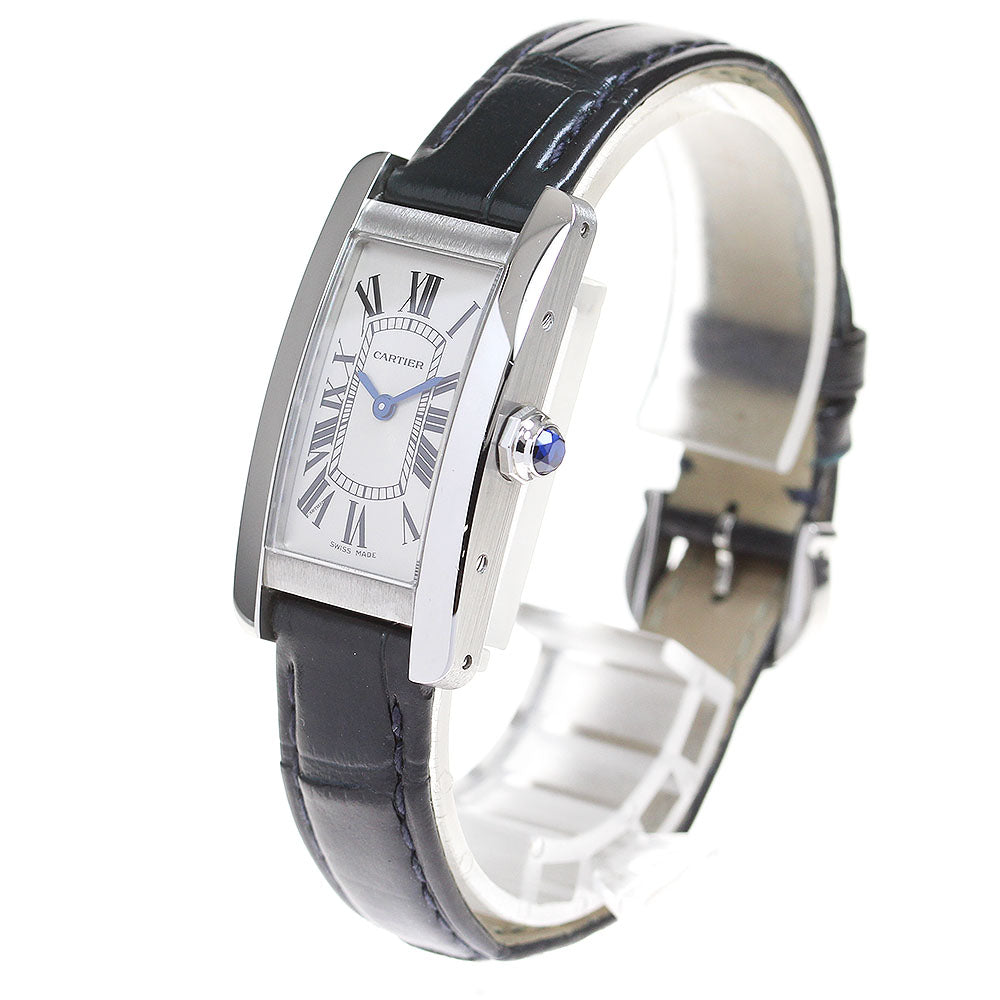 CARTIER Tank AmericanSM WSTA0043 Silver Dial Quartz Ladies Watch_829006
