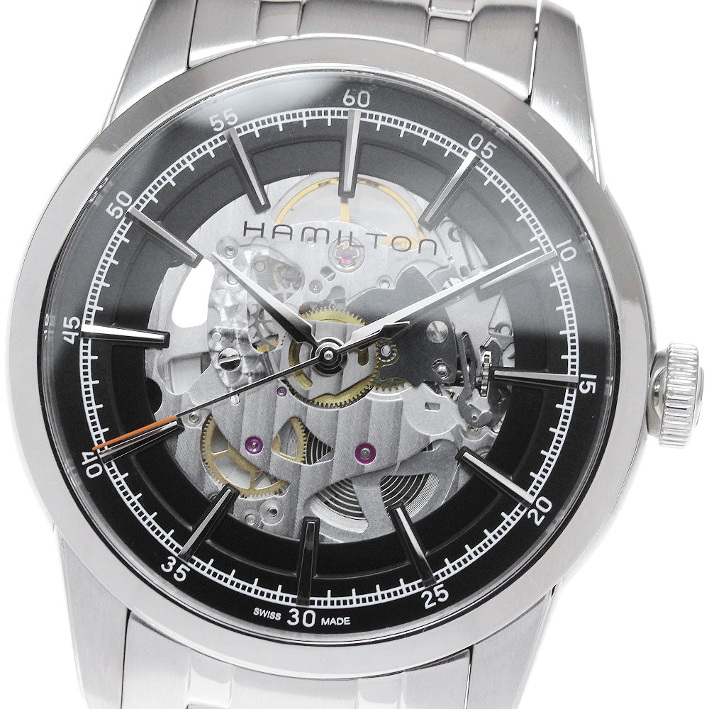 HAMILTON Rail road H406550/H40655131 Skeleton Dial Automatic Men's Watch_829019