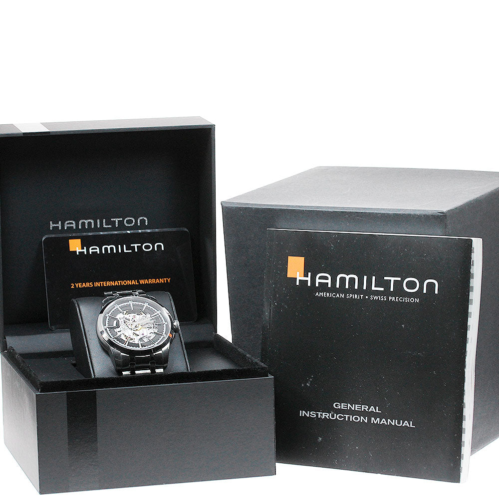 HAMILTON Rail road H406550/H40655131 Skeleton Dial Automatic Men's Watch_829019