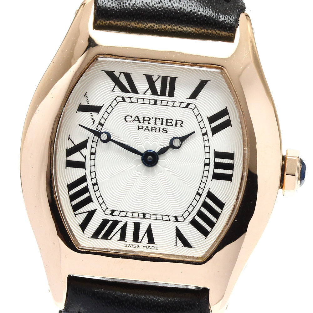 CARTIER Tochu SM W1540251 18K Pink Gold Silver Dial Hand Winding Ladies_820944