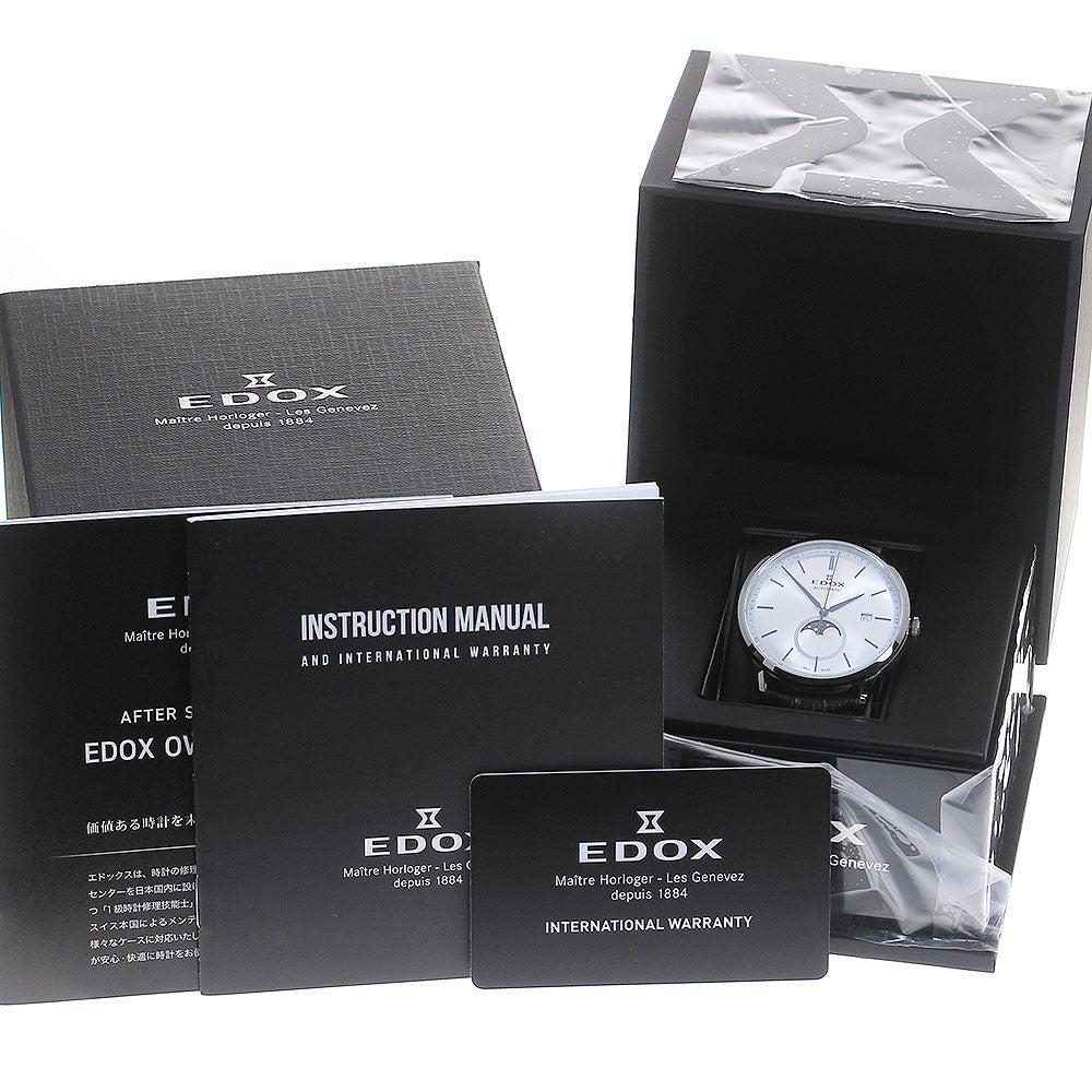 EDOX Les Vauberts La Grande Lune 80500 Silver Dial Automatic Men's Watch_829047