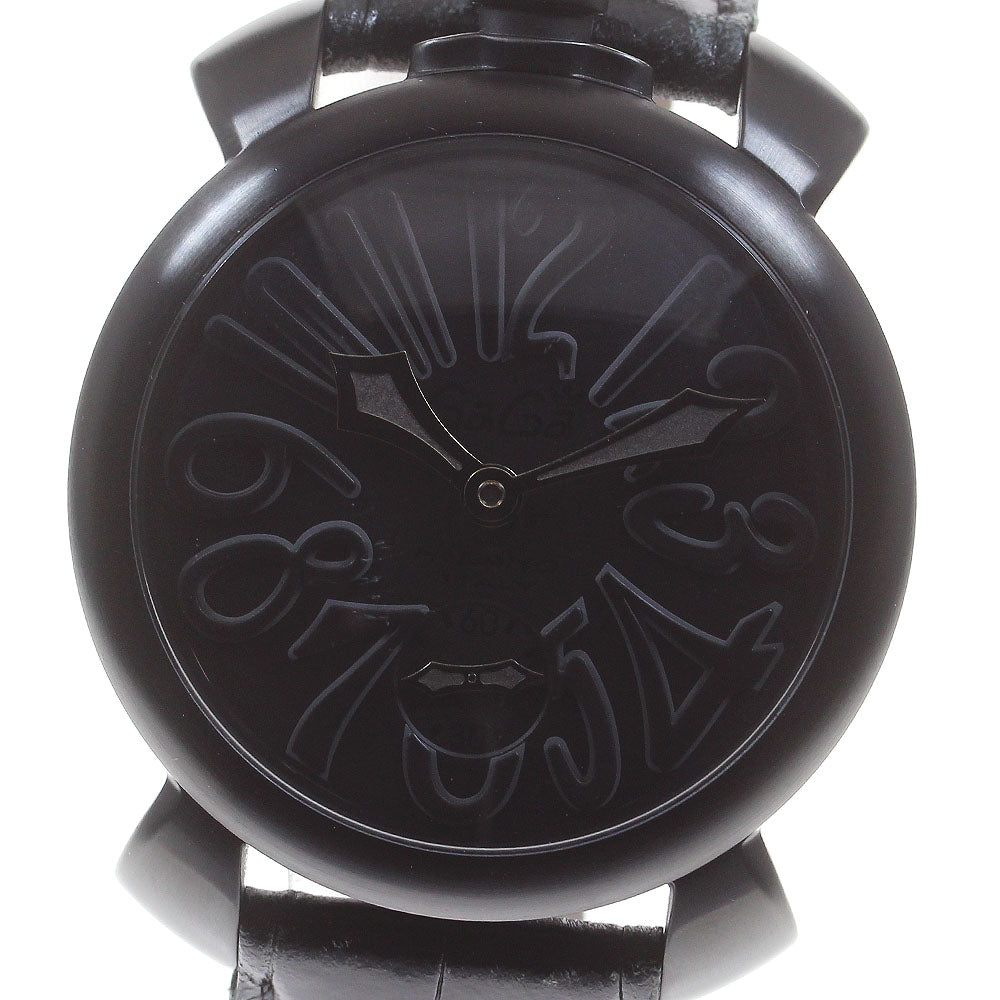 GaGa MILANO Manuale48 Small seconds black Dial Hand Winding Men's Watch_829058