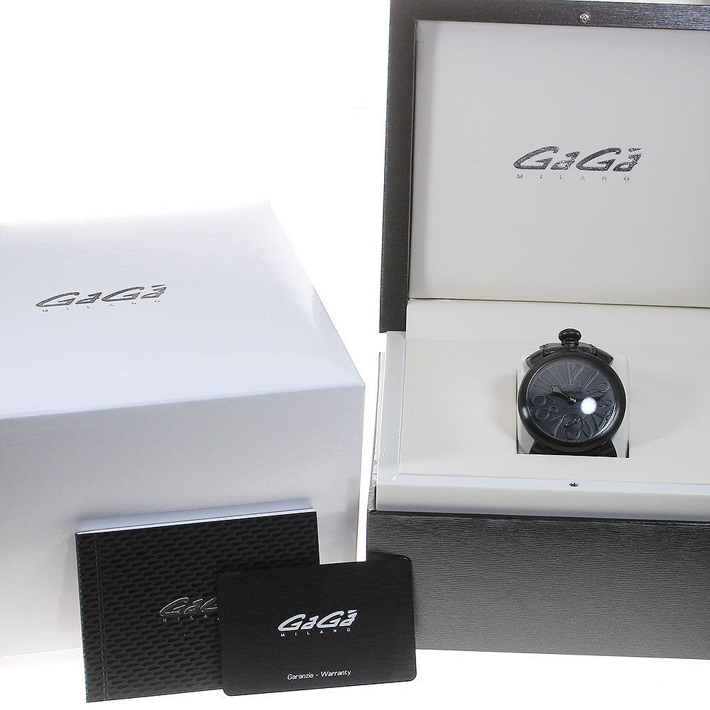 GaGa MILANO Manuale48 Small seconds black Dial Hand Winding Men's Watch_829058