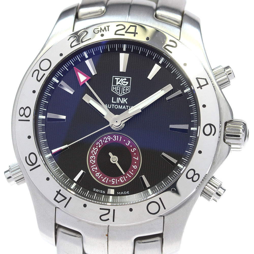 TAG HEUER Link WJF2115 GMT date Black Dial Automatic Men's Watch_829099