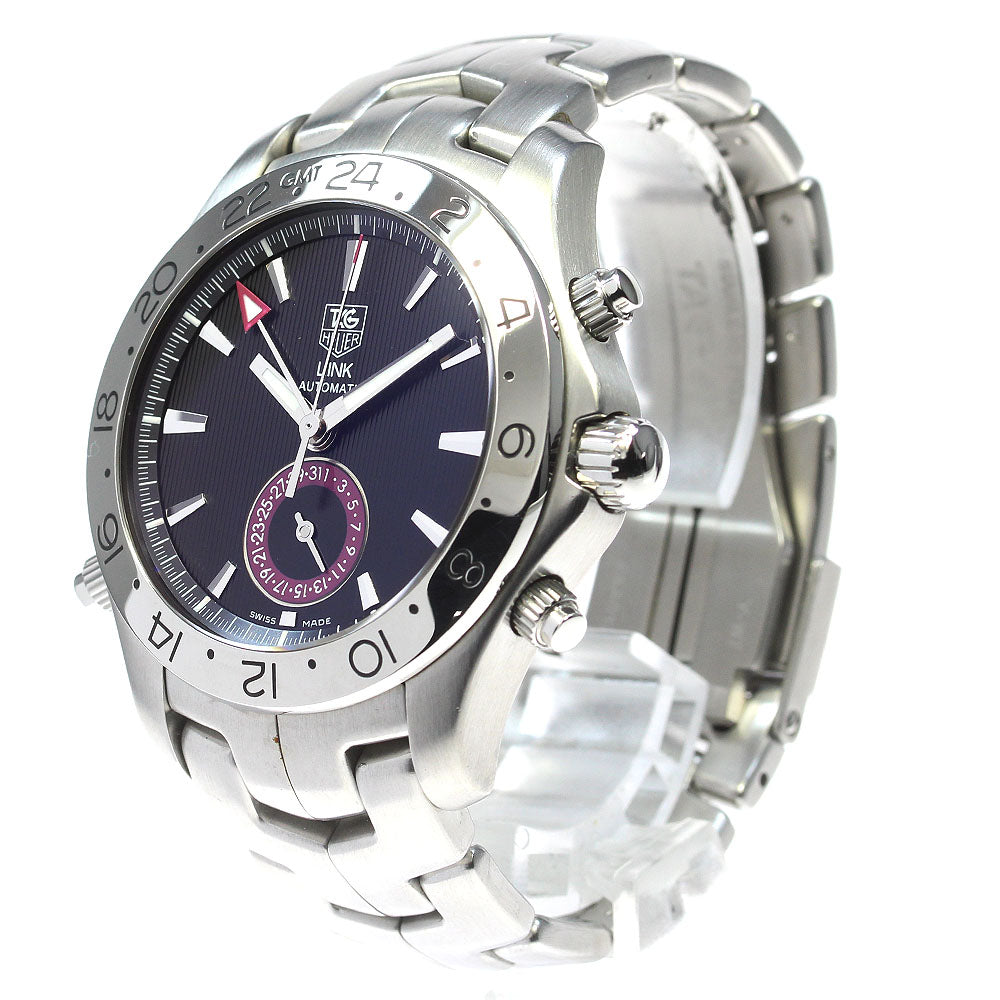 TAG HEUER Link WJF2115 GMT date Black Dial Automatic Men's Watch_829099