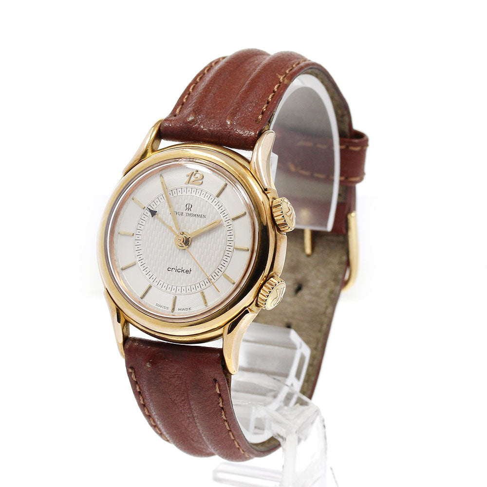 REVUE THOMMEN cricket J4466 alarm Silver Dial Hand Winding Men's Watch_829216