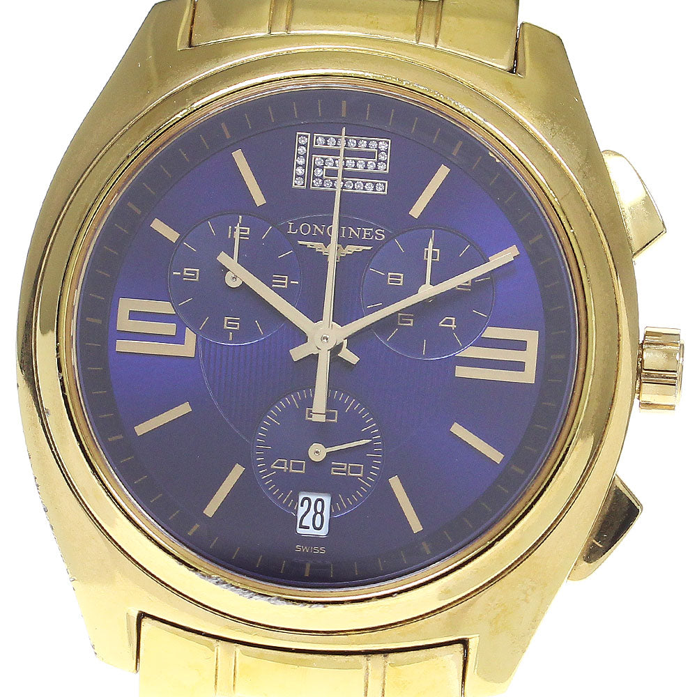 LONGINES Lungomare L3.633.2 Chronograph blue Dial Quartz Men's Watch_829291