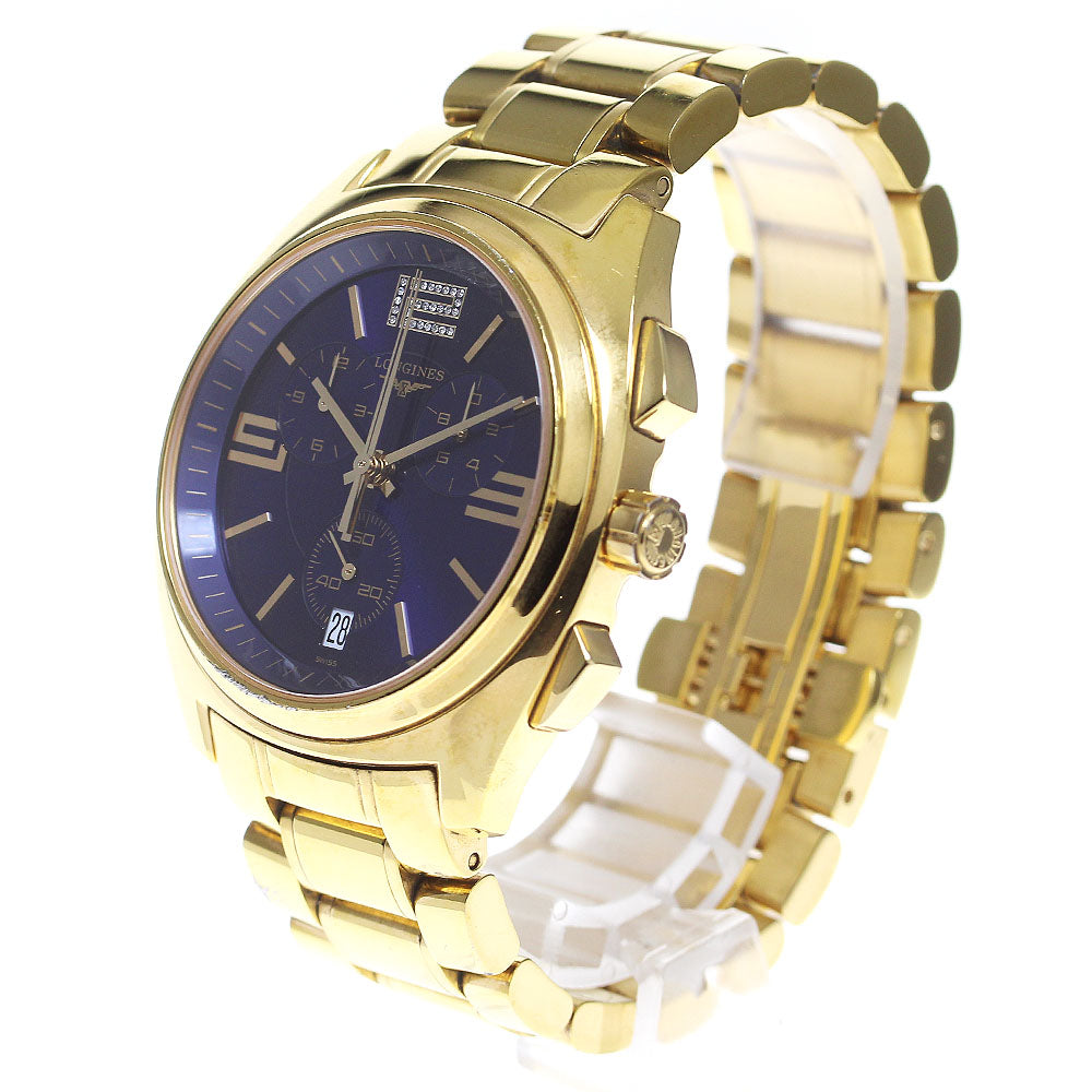 LONGINES Lungomare L3.633.2 Chronograph blue Dial Quartz Men's Watch_829291