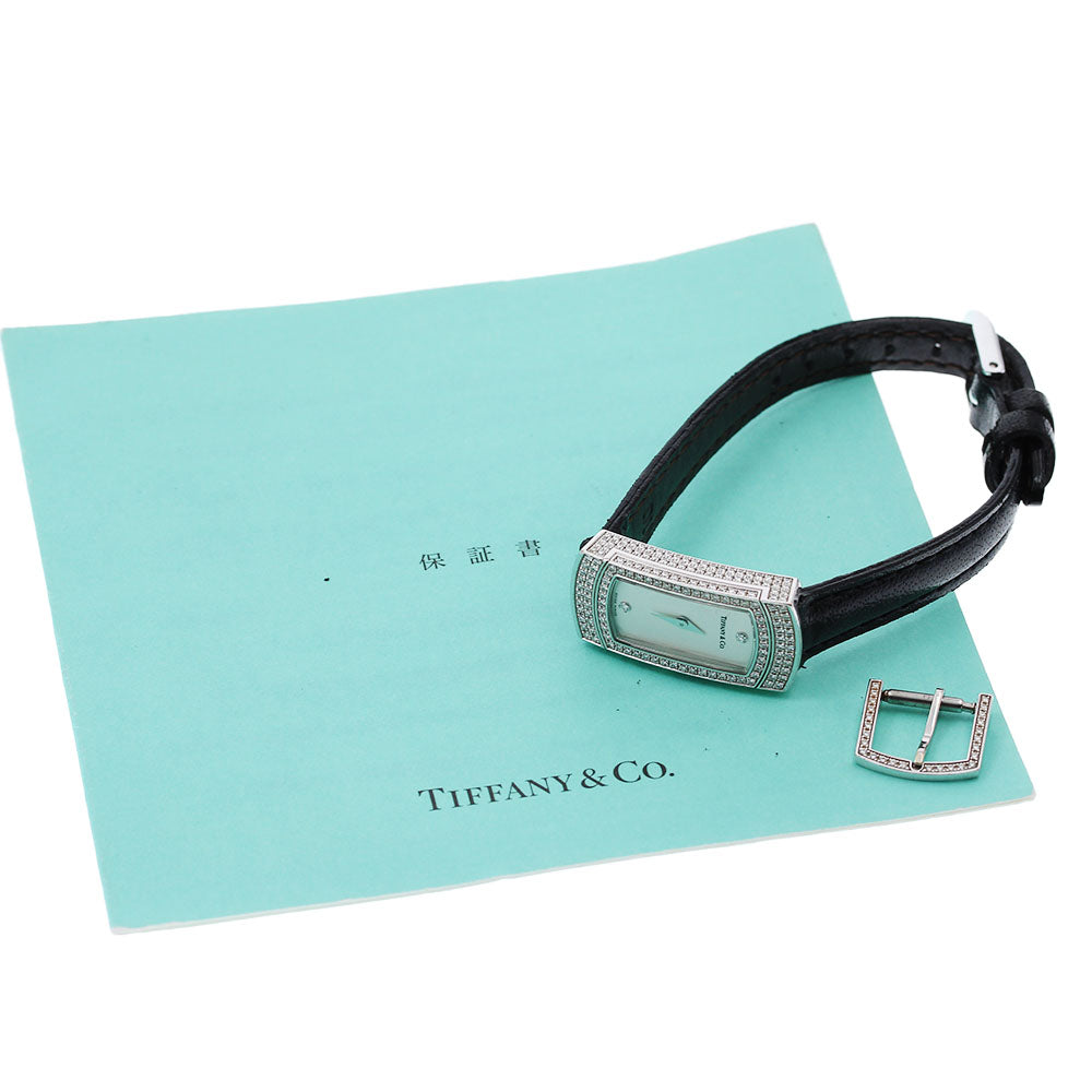 TIFFANY&Co. Cocktail watch K18WG Diamond Silver Dial Quartz Ladies Watch_829483