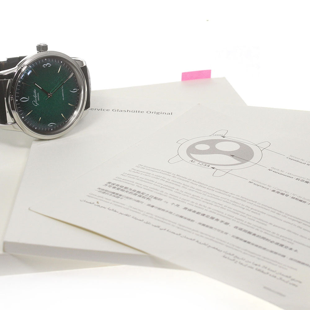 GLASHUTTE ORIGINAL Seneta Sixties 1-39-52-03-02-04 Green Dial Automatic_829502