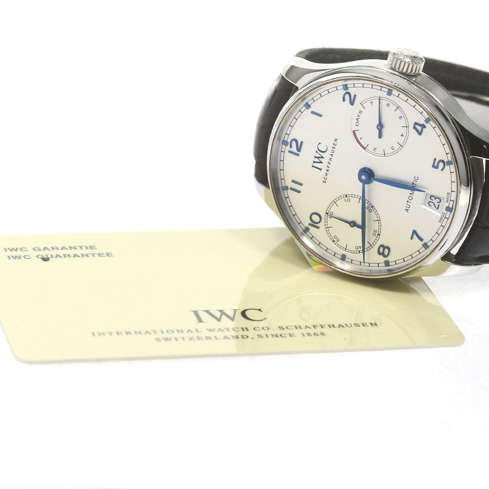 IWC SCHAFFHAUSEN Portugieser 7 Days Automatic IW500704 Silver Dial Automatic Men's Watch_829541