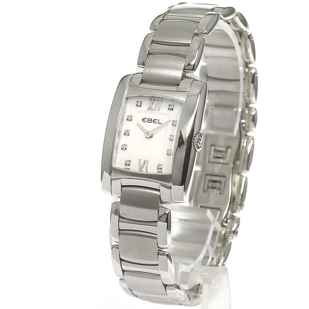 EBEL Brasilia E9976M22 10P diamond White shell Dial Quartz Ladies Watch_829571