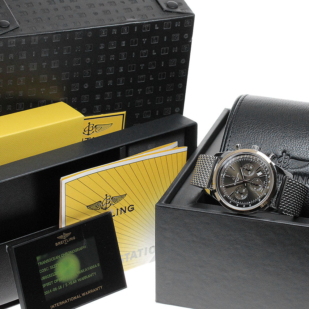 BREITLING Transocean UB0152 Chronograph PG bezel Brown Dial Automatic_829718