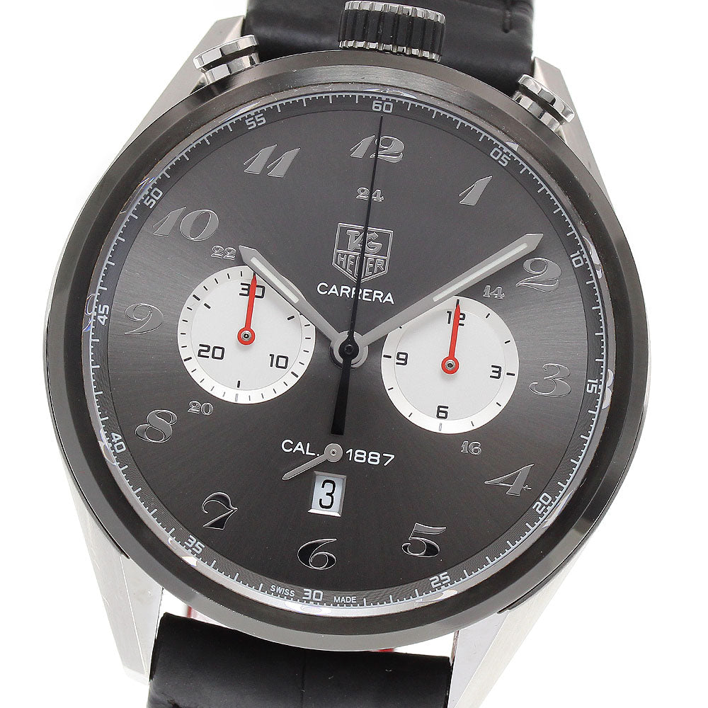 TAG HEUER Carrera CAR2C14 Caliber 1887 Japan only Gray / Silver Dial Automatic Men's Watch_829761