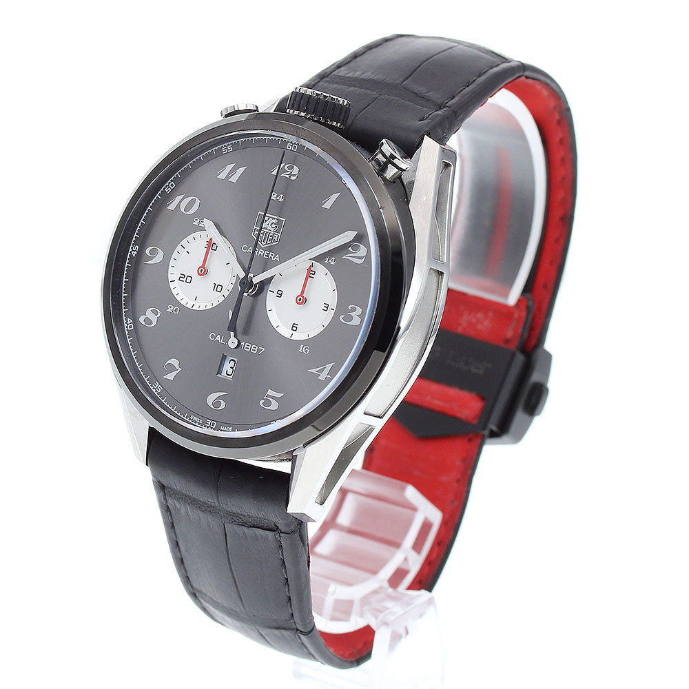 TAG HEUER Carrera CAR2C14 Caliber 1887 Japan only Gray / Silver Dial Automatic Men's Watch_829761