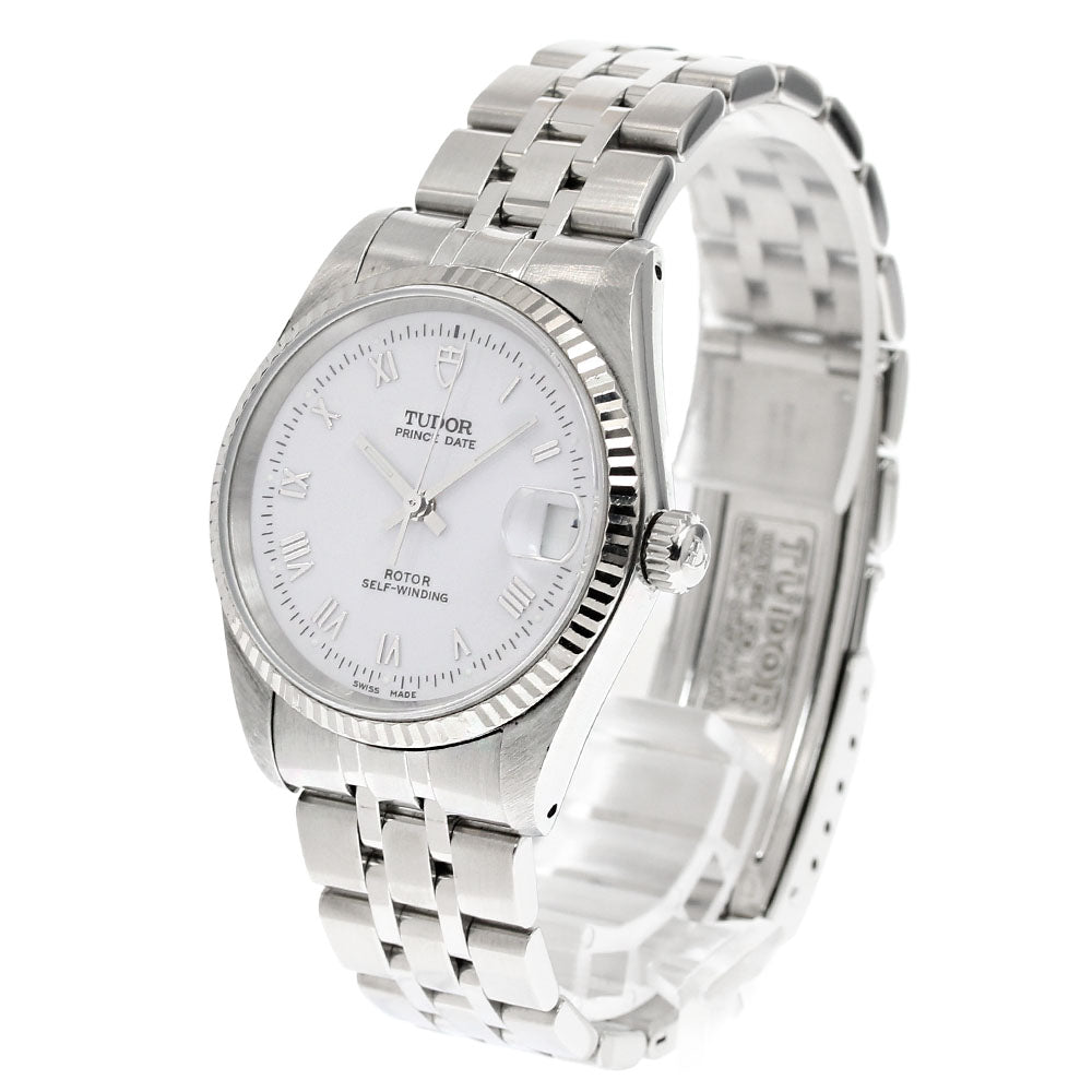 TUDOR Prince Date 72034 WG bezel white Dial Automatic Boy's Watch_829775
