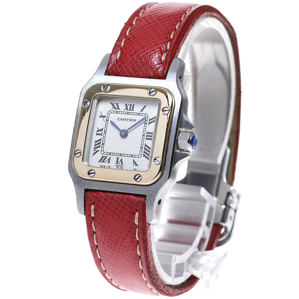 CARTIER Santos GalbeeSM W200124D beige Dial Quartz Ladies Watch_829832