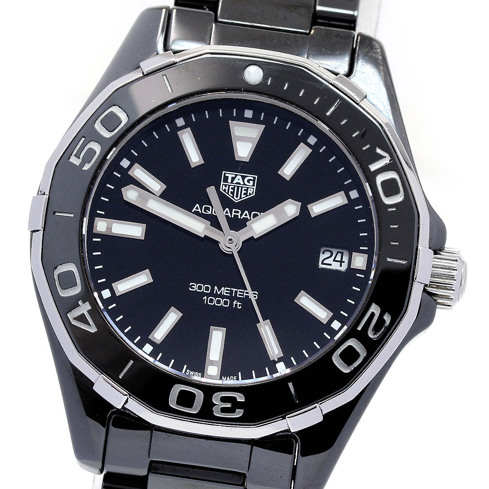 TAG HEUER Aquaracer full ceramic WAY1390 Date Quartz Ladies Watch_829857