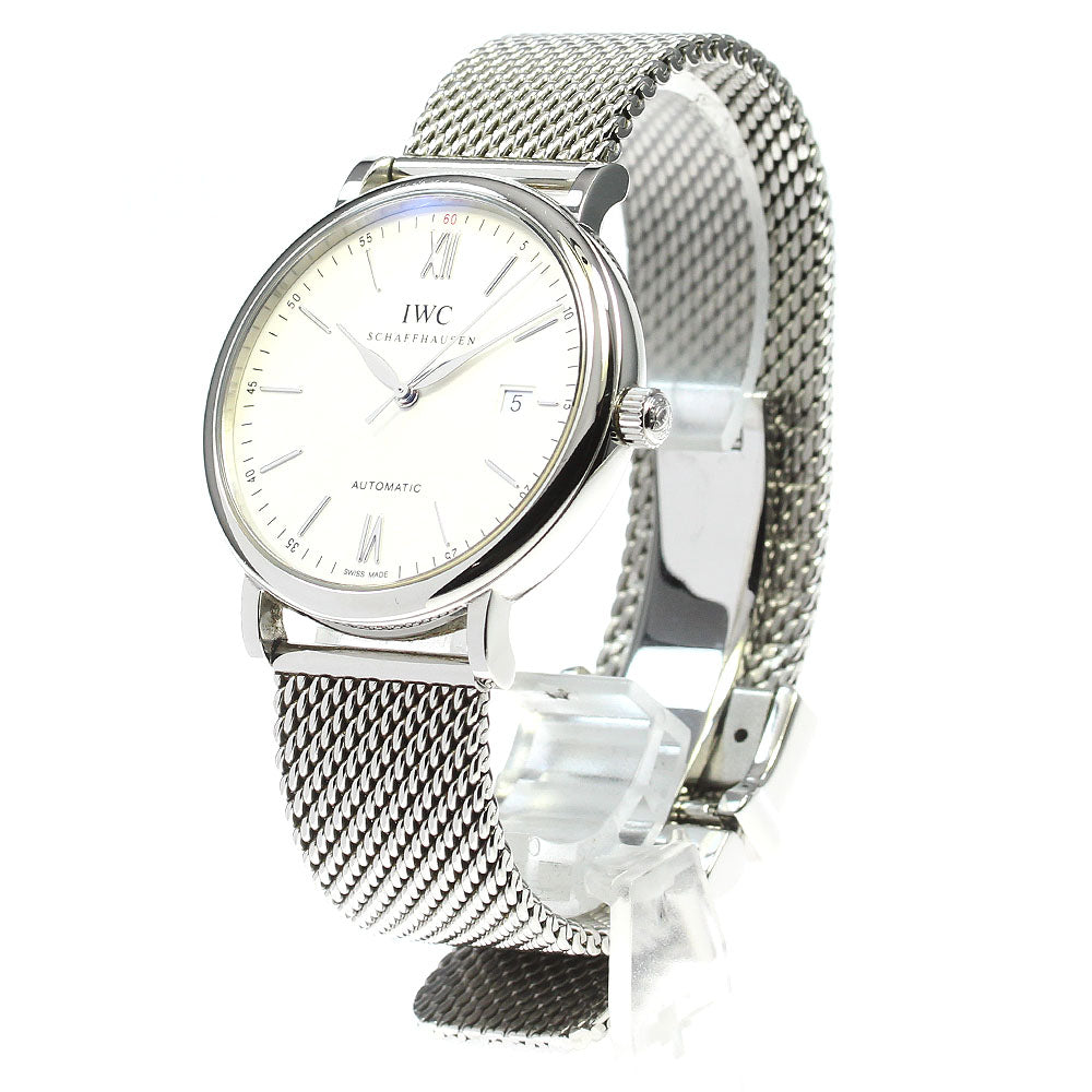 IWC SCHAFFHAUSEN Portofino IW356505 Date Silver Dial Automatic Men's_829866