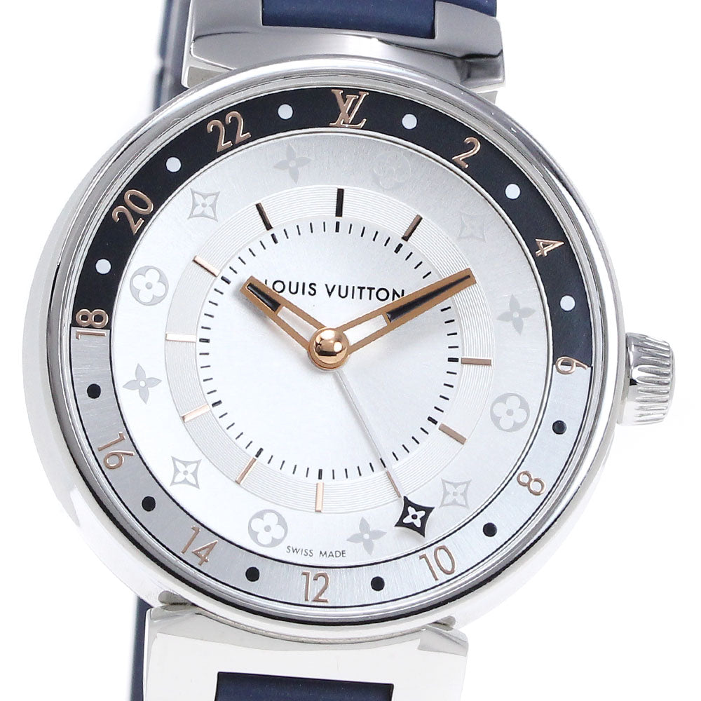 LOUIS VUITTON Tambour Moon Dual Time QA104 Quartz Ladies Watch_829953
