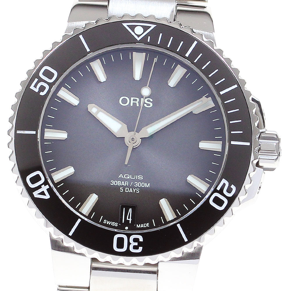 ORIS Aquis 01 400 7769 4154 Date Gray gradation Dial Automatic Men's_829960