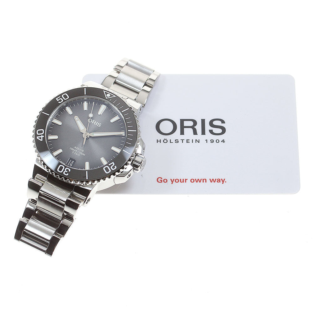 ORIS Aquis 01 400 7769 4154 Date Gray gradation Dial Automatic Men's_829960