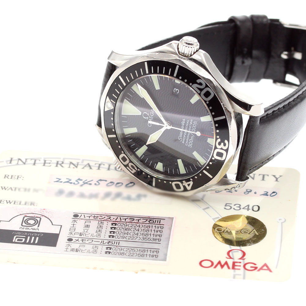 OMEGA Seamaster300 2254.50 Date black Dial Automatic Men's Watch_830155