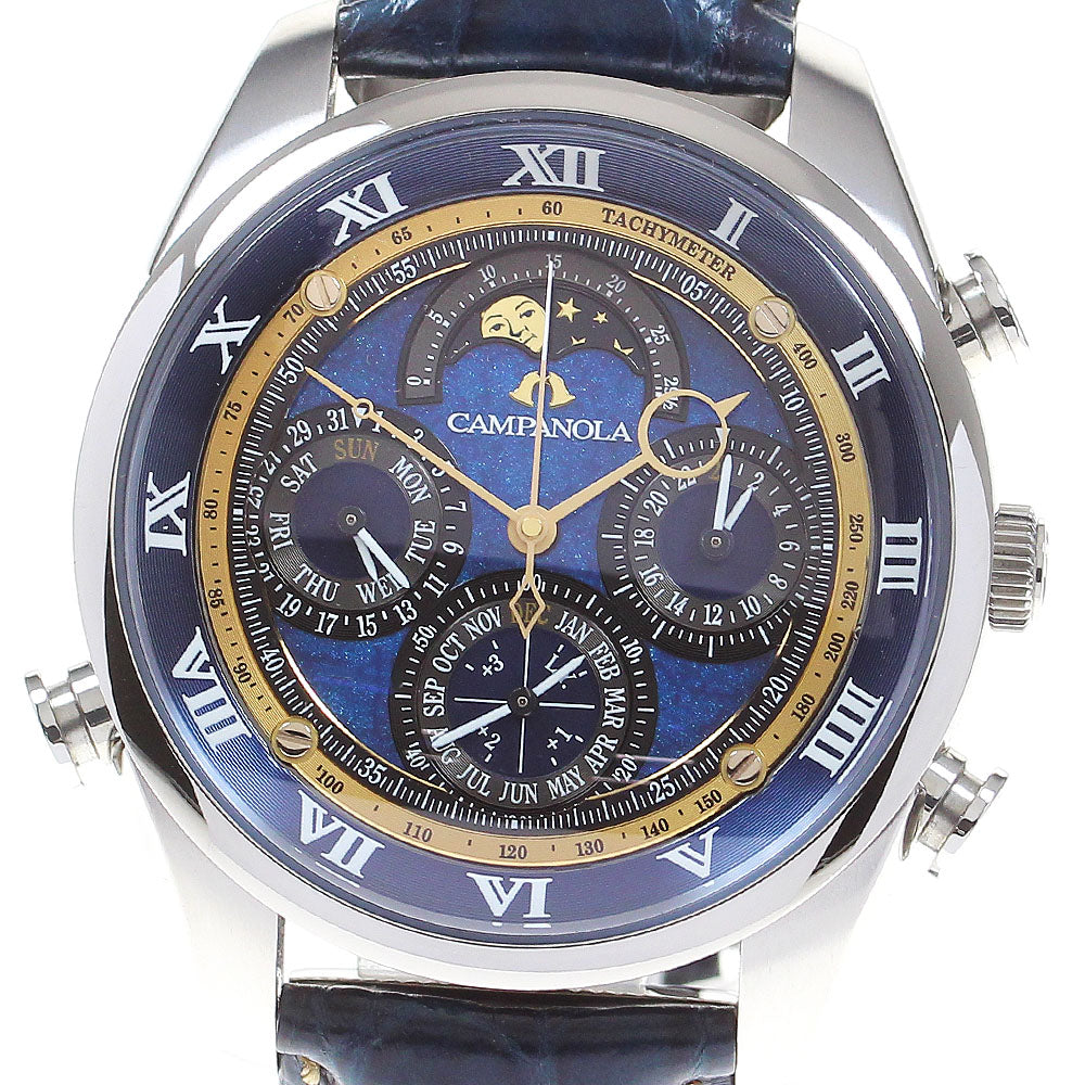 CITIZEN Campanola Grand Complication 20th Anniversary AH4086-13L Blue Wave Navy Dial Quartz Men's Watch_830268
