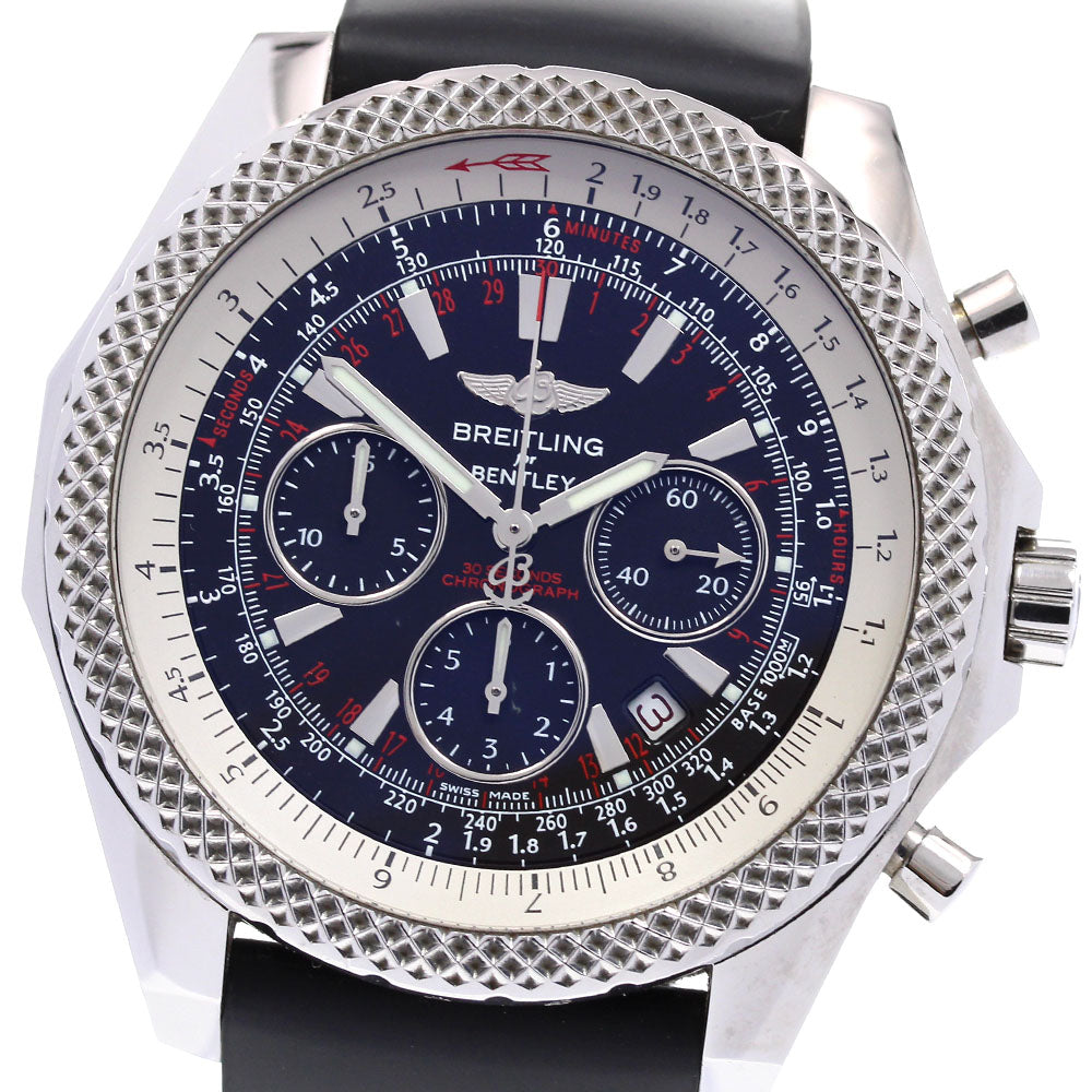 BREITLING Bentley GMT light body A25364 Chronograph black Dial Automatic Men's Watch_830270