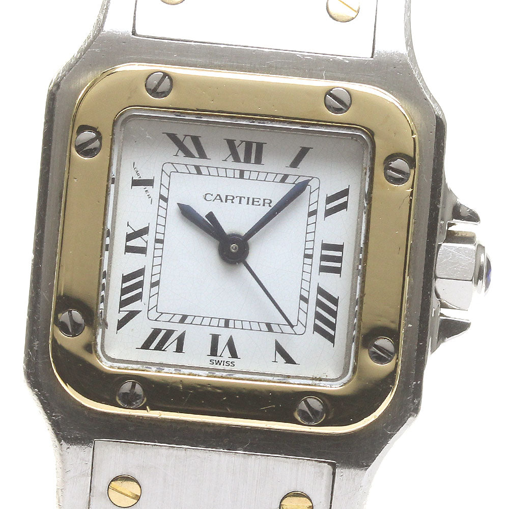 CARTIER Santos GalbeeSM YG2 tone white Dial Automatic Ladies Watch_830301